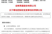 赣州明日停牌！又一A股，筹划控制权变更